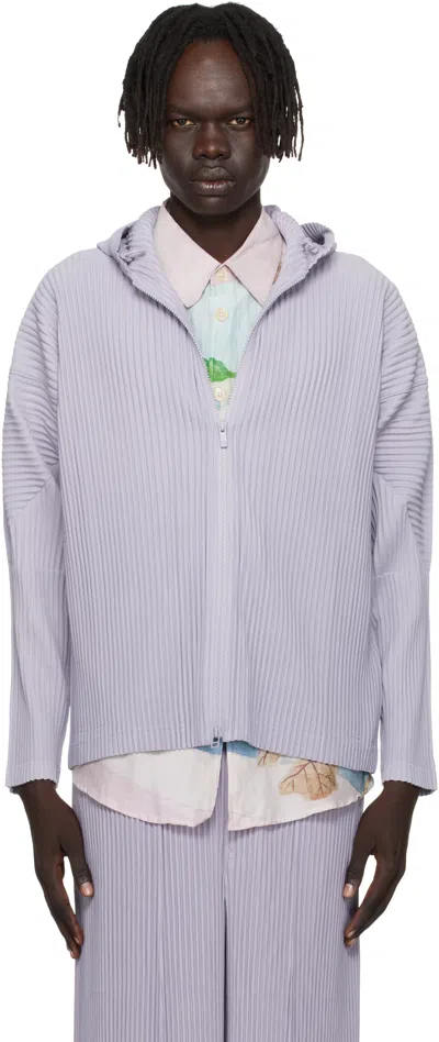 Issey Miyake Purple Monthly Color June Hoodie In Gray