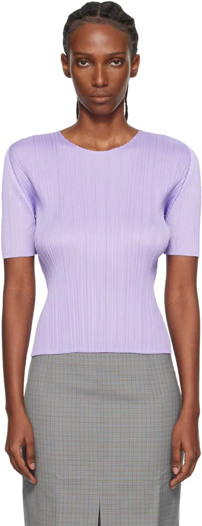 Issey Miyake Purple Monthly Colors April T-shirt In Multi