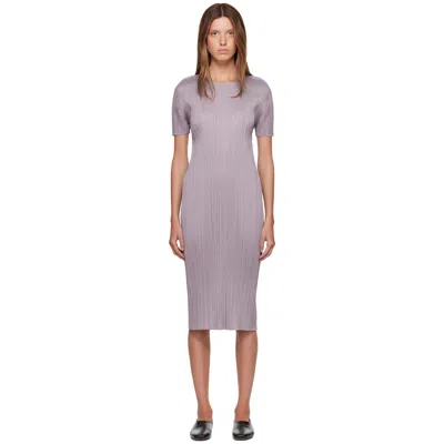 Issey Miyake Purple Monthly Colors August Midi Dress
