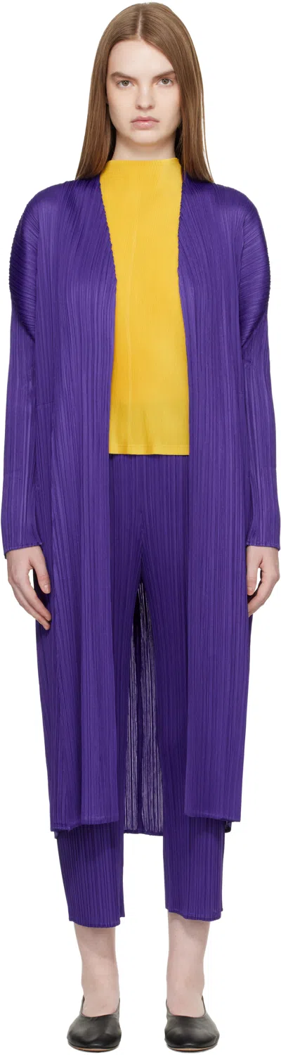 Issey Miyake Purple Monthly Colors November Coat
