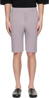 Issey Miyake Purple Tailored Pleats 2 Shorts In Purple