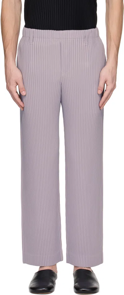 Issey Miyake Purple Tailored Pleats 2 Trousers