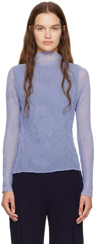 Issey Miyake Chiffon Twist 1 Top In Purple | ModeSens