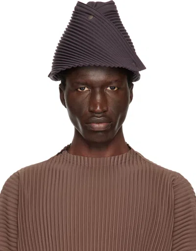 Issey Miyake Purple Unit Hat In 83-slate Violet