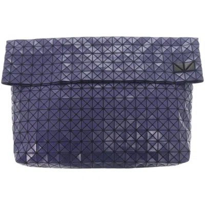 Pre-owned Issey Miyake Pvc Cotton Clutch Bag () In Purple