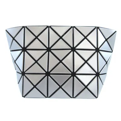 Pre-owned Issey Miyake Pvc Pouch () In Silver