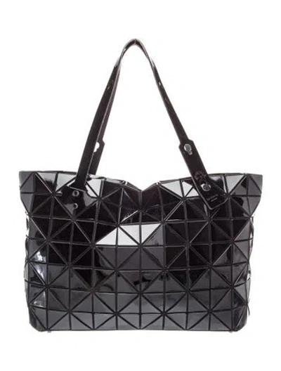 Pre-owned Issey Miyake Pvc Top Handle Bag In Black
