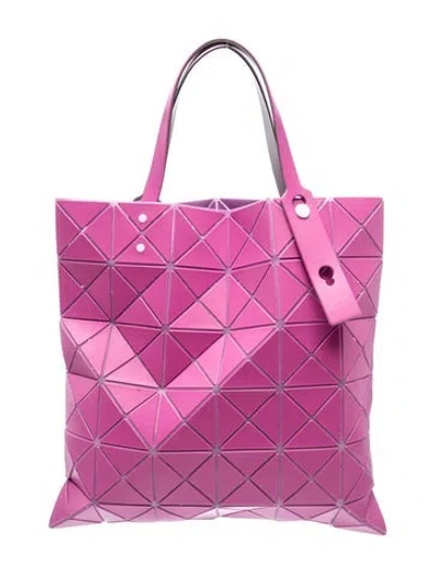 Pre-owned Issey Miyake Pvc Top Handle Bag In Purple