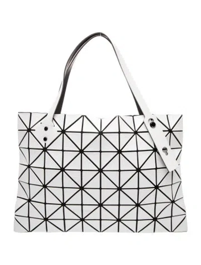 Pre-owned Issey Miyake Pvc Top Handle Bag In White