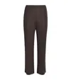 Issey Miyake Slim Fit Pleated Trousers In Brown