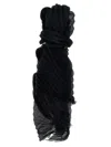 Issey Miyake Ramie Pleats Scarves And Foulards Black