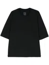 Issey Miyake Release Cotton T-shirt In Black