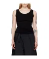 Issey Miyake Rib Knitted Vest In Black