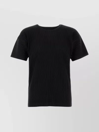 ISSEY MIYAKE RIBBED CREW NECK SHORT SLEEVE T-SHIRT
