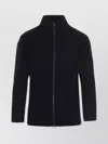 Issey Miyake Ns Navy High-neck Two-slip-pockets Slim-fit Knitted Jacket