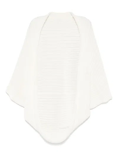 Issey Miyake Ribbed-knit Cardigan In White
