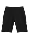 Issey Miyake Ribbed-knit Shorts In Black