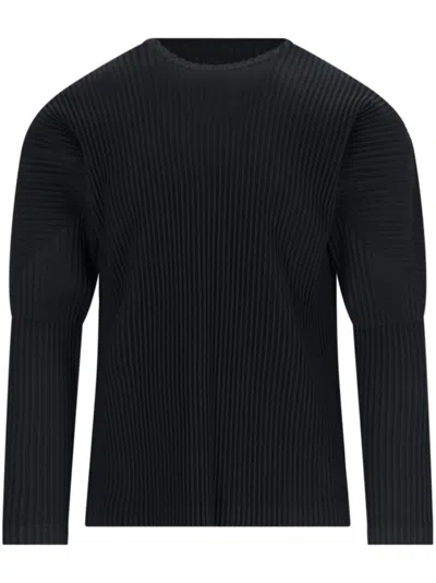 ISSEY MIYAKE RIBBED LONG SLEEVES