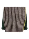Issey Miyake Ribbed Scarf In Brown