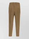 ISSEY MIYAKE RIBBED TEXTURE CROPPED POLYESTER PANT