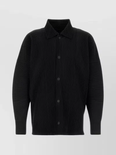 Issey Miyake Ribbed Texture Long Sleeves Shirt