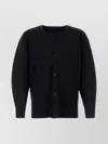 Issey Miyake Cardigan In Poliestere Nero Uomo