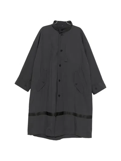 Issey Miyake Ribbon Pocket Coat In Gray