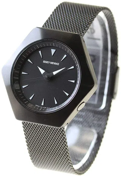 Pre-owned Issey Miyake Roku Series Nyam002 Konstantin Grcic Unisex Watch Black Japan