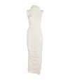 Issey Miyake Off-white Twisted Maxi Dress In Ivory