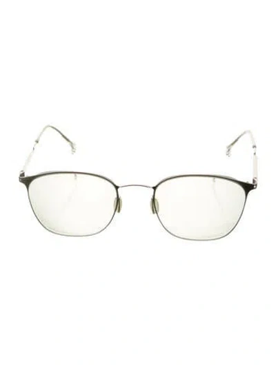Pre-owned Issey Miyake Round Eyeglasses In Silver