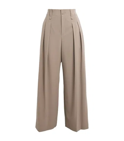 Issey Miyake Round Trousers In Neutral