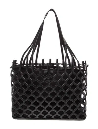 Pre-owned Issey Miyake Rubber Tote In Black