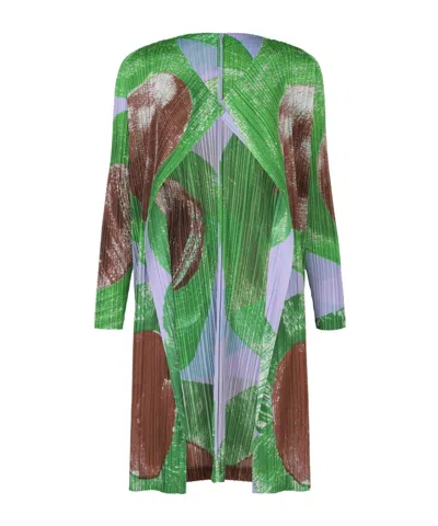Issey Miyake Ruffled Jacket In Green