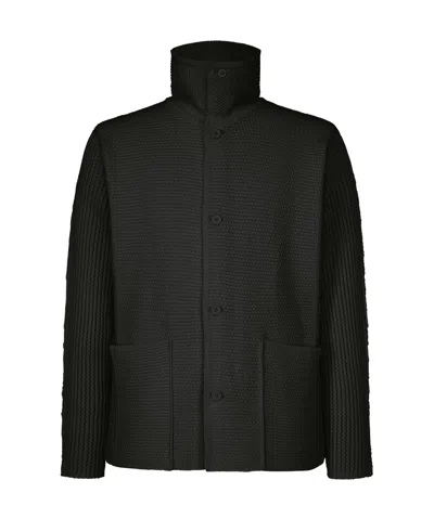 Issey Miyake Rustic Knit In Black