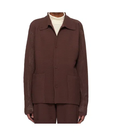 ISSEY MIYAKE RUSTIC KNIT CARDIGAN