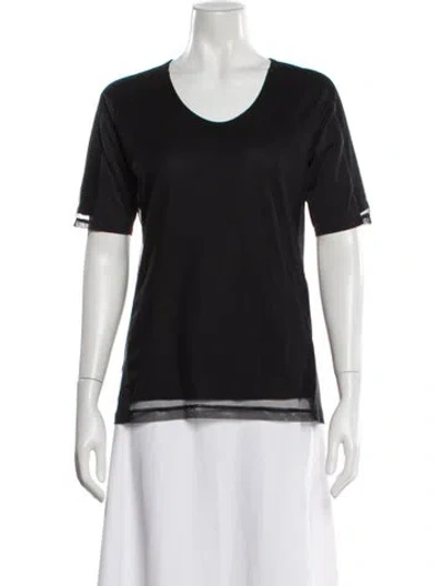 Pre-owned Issey Miyake Scoop Neck Short Sleeve T-shirt In Gray