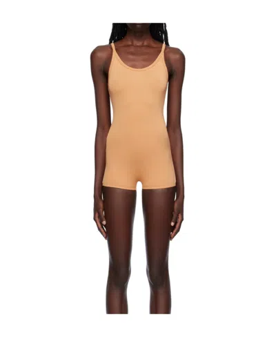 Issey Miyake Scoop-neck Sleeveless Bodysuit In Nude