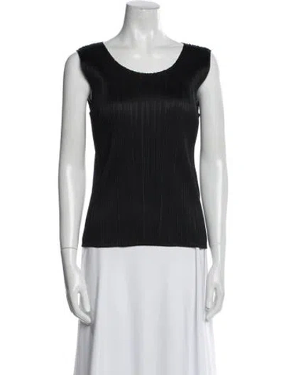 Pre-owned Issey Miyake Scoop Neck Sleeveless Top In Multi