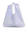Issey Miyake Sculptural Convertible Vest Shoulder Bag In Blue