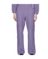 Issey Miyake Straight Pleated Trousers Striped Pattern In Purple