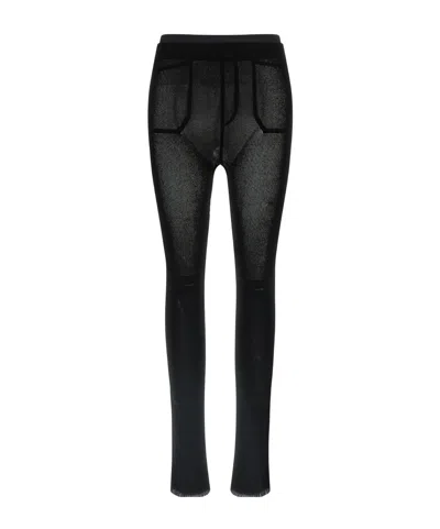 Issey Miyake Seen Unseen Mesh Pants In Black