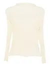 Issey Miyake Semi-sheer Blouse In Neutral