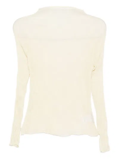 ISSEY MIYAKE SEMI-SHEER BLOUSE