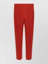 Issey Miyake September Collection Cropped Trousers In Red
