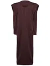 Issey Miyake September Midi Dress In Brown