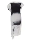 Issey Miyake Shadow Duty Graphic-print Midi Dress