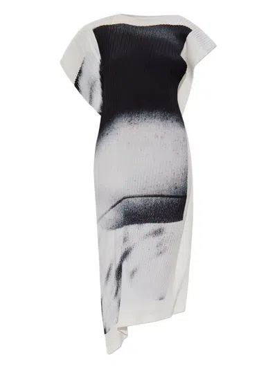 Issey Miyake Shadow Duty Graphic-print Midi Dress
