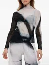 Issey Miyake Shadow Study Abstract-print Long-sleeve Top