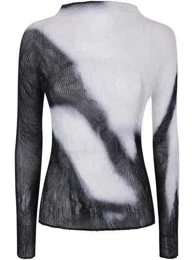 Issey Miyake Shadow Study Chiffon Twist Shirt Clothing
