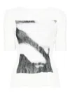 Issey Miyake Shadow Study Chiffon Twist Top